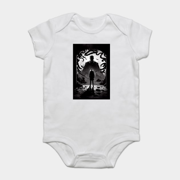 Enigmatic Elegance: The Unsettling Beauty of an Eerie Artistic Masterpiece Baby Bodysuit by Darksavage